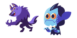 Halloween Werewolf and Dracula Cursor