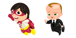 Thanksgiving Parade Balloons Red Titan and Boss Baby Cursor