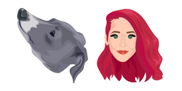 Jenna Marbles and Kermit the Dog Cursor