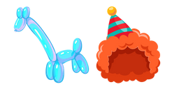 Clown and Giraffe Balloon Cursor