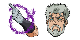 JoJo's Bizarre Adventure Old Joseph and Hermit Purple Cursor