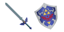 The Legend of Zelda Master Sword and Hylian Shield Cursor