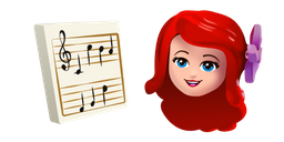 LEGO Ariel and Notes Cursor