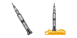 Saturn V Apollo 11 Rocket Cursor