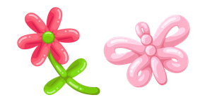 Balloon Flower and Butterfly Cursor