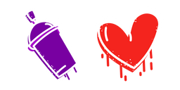 Graffiti and Heart Cursor