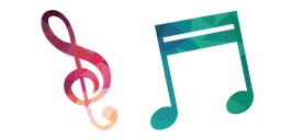 Treble Clef and Sixteenth Note Cursor