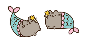 Mermaid Pusheen Cursor