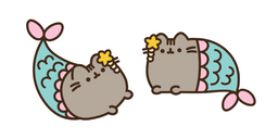 Mermaid Pusheen Cursor