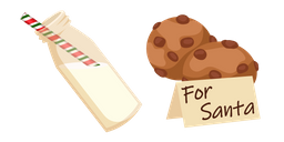 Christmas Milk and Cookie for Santa Cursor