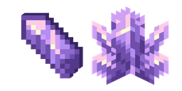 Minecraft Amethyst Cluster and Amethyst Shard Cursor