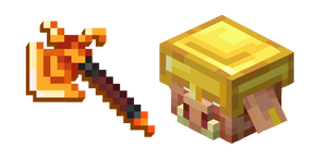 Minecraft Armored Piglin and Firebrand Curseur