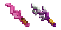 Minecraft Coral Blade and Sponge Striker Cursor