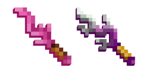 Minecraft Coral Blade and Sponge Striker cursor