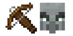 Minecraft Crossbow and Pillager