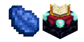 Minecraft Enchanting Table and Lapis Lazuli Cursor