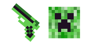 Minecraft Gun and Creeper cursor