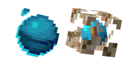 Minecraft Heart of the Sea and Conduit Cursor