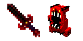 Minecraft Hungry Horror and Sinister Sword Curseur