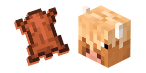 Курсор Minecraft Кожа и Шерстяная Корова