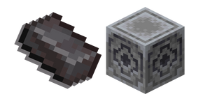 Minecraft Netherite Ingot and Lodestone cursor