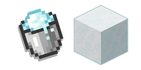 Minecraft Powder Snow and Bucket cursor
