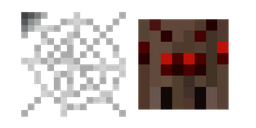 Minecraft Web and Spider Cursor