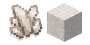 Minecraft Chiseled Quartz Block and Nether Quartz cursor