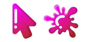 Minimal Gradient Red Pink Blot Cursor