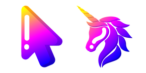 Minimal Gradient Unicorn Cursor