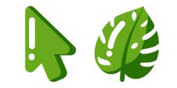 Minimal Monstera Leaf Cursor