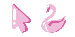 Minimal Pink Swan Cursor