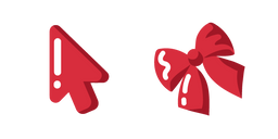 Minimal Red Bow Cursor