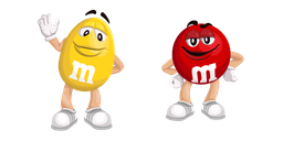 M&M's Red and Yellow Cursor