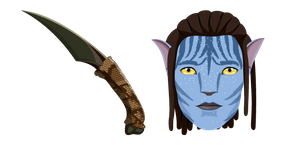 Avatar Jake Sully and Knife Cursor