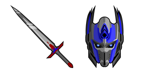 Transformers Optimus Prime and Sword Cursor
