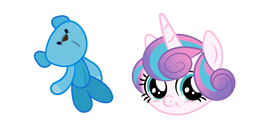 My Little Pony Baby Flurry Heart and Blue Bear Cursor