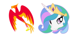 My Little Pony Princess Celestia and Philomena Cursor