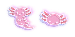 Neon Axolotl Curseur