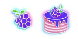 Neon Blackberry and Cake Cursor
