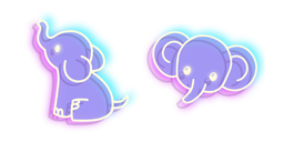 Neon Elephant Cursor