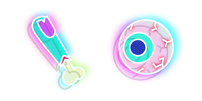 Neon Finger and Eye Cursor