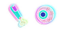 Neon Finger and Eye Cursor