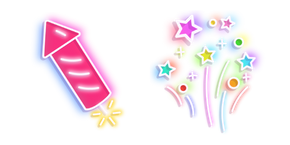 Neon Firework Cursor