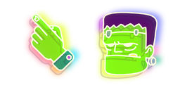 Neon Frankenstein Cursor