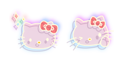 Neon Hello Kitty Cursor