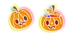 Neon Jack-o'-Lantern Cursor