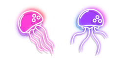 Neon Jellyfish Cursor