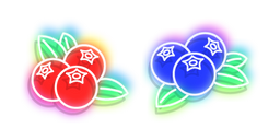 Neon Lingonberry and Blueberry Cursor