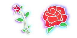 Neon Rose Cursor